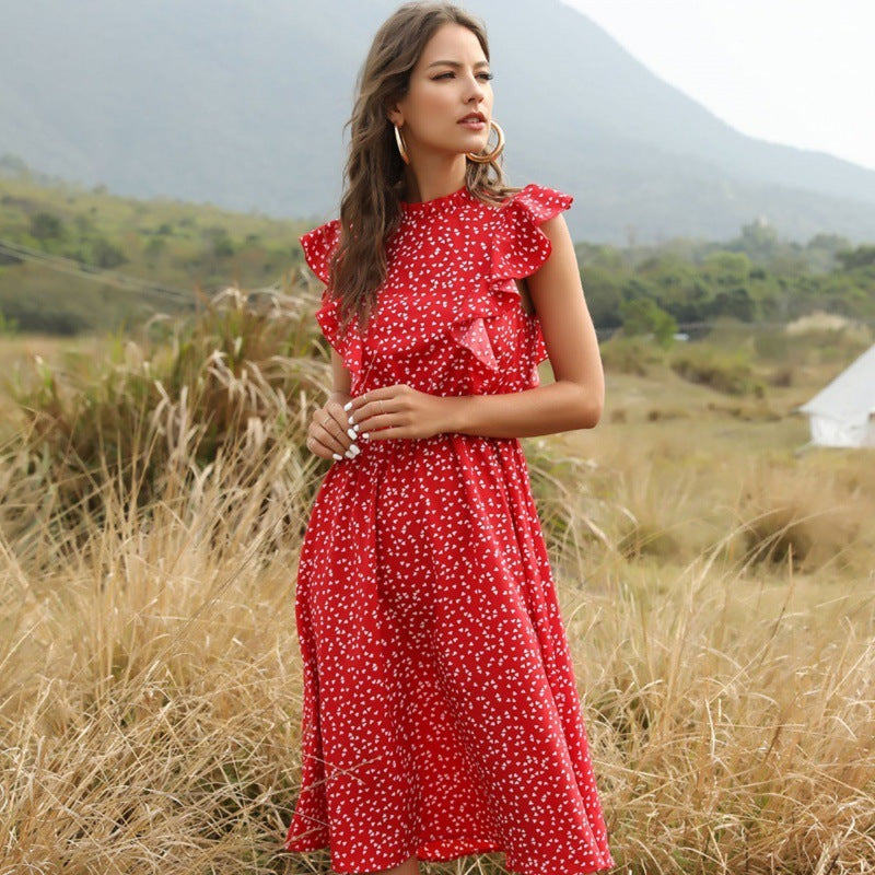 Dames Zomer Chiffon Lange Maxi Jurk