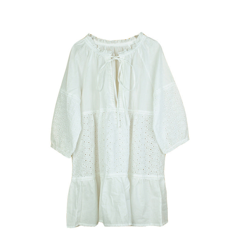 Zonbeschermende dames losse bikiniblouse