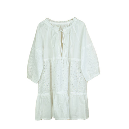 Zonbeschermende dames losse bikiniblouse