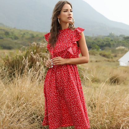 Dames Zomer Chiffon Lange Maxi Jurk