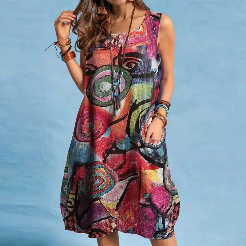 Bloemenprintjurk voor dames