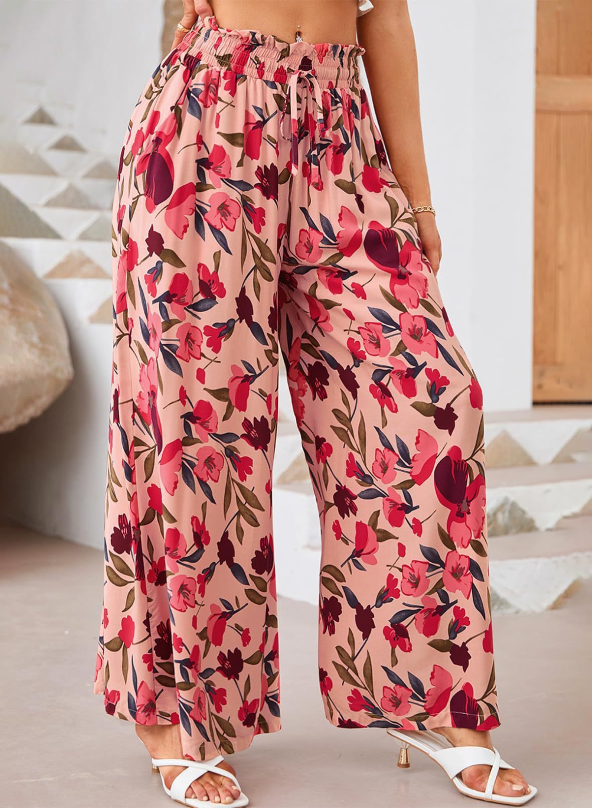 Bloemenprint Wijde Zomerbroek Dames