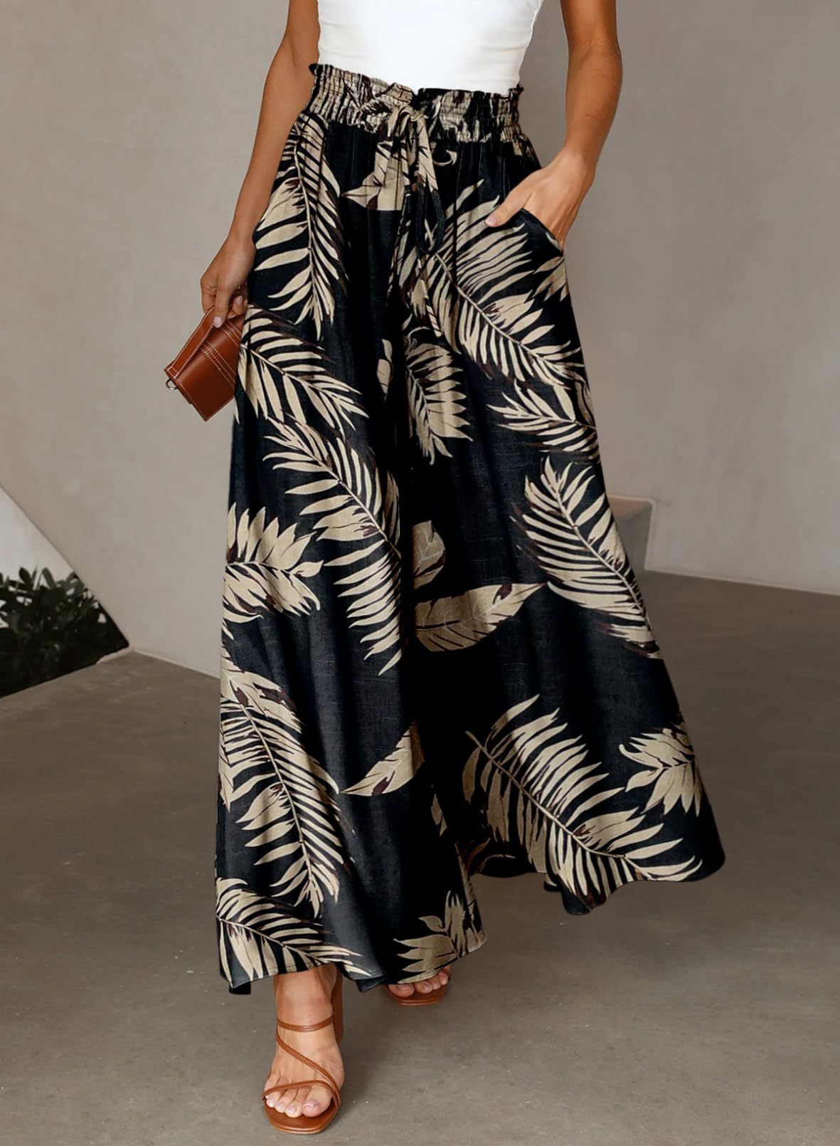 Bloemenprint Wijde Zomerbroek Dames