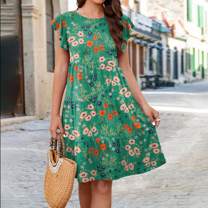 Strandjurk met bloemenprint