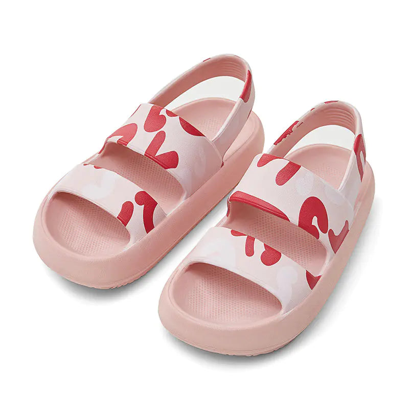 Dikke platte sandalen voor zomermode