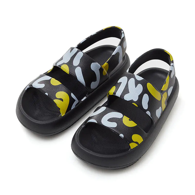 Dikke platte sandalen voor zomermode