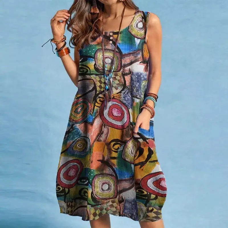 Bloemenprintjurk voor dames