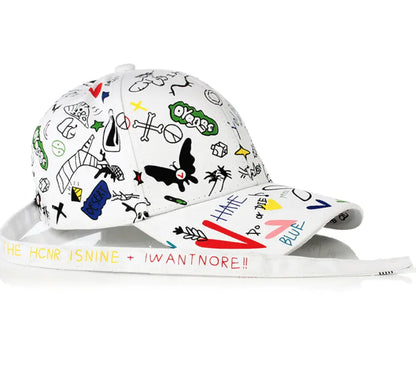 Trendy Graffiti Print Kleurrijke Pet