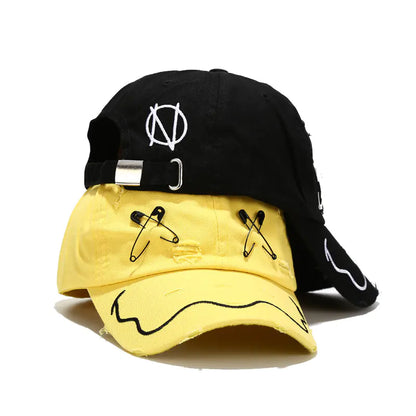Trendy geborduurde honkbalpet