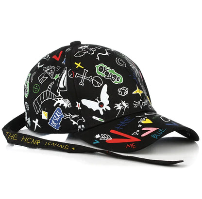 Trendy Graffiti Print Kleurrijke Pet
